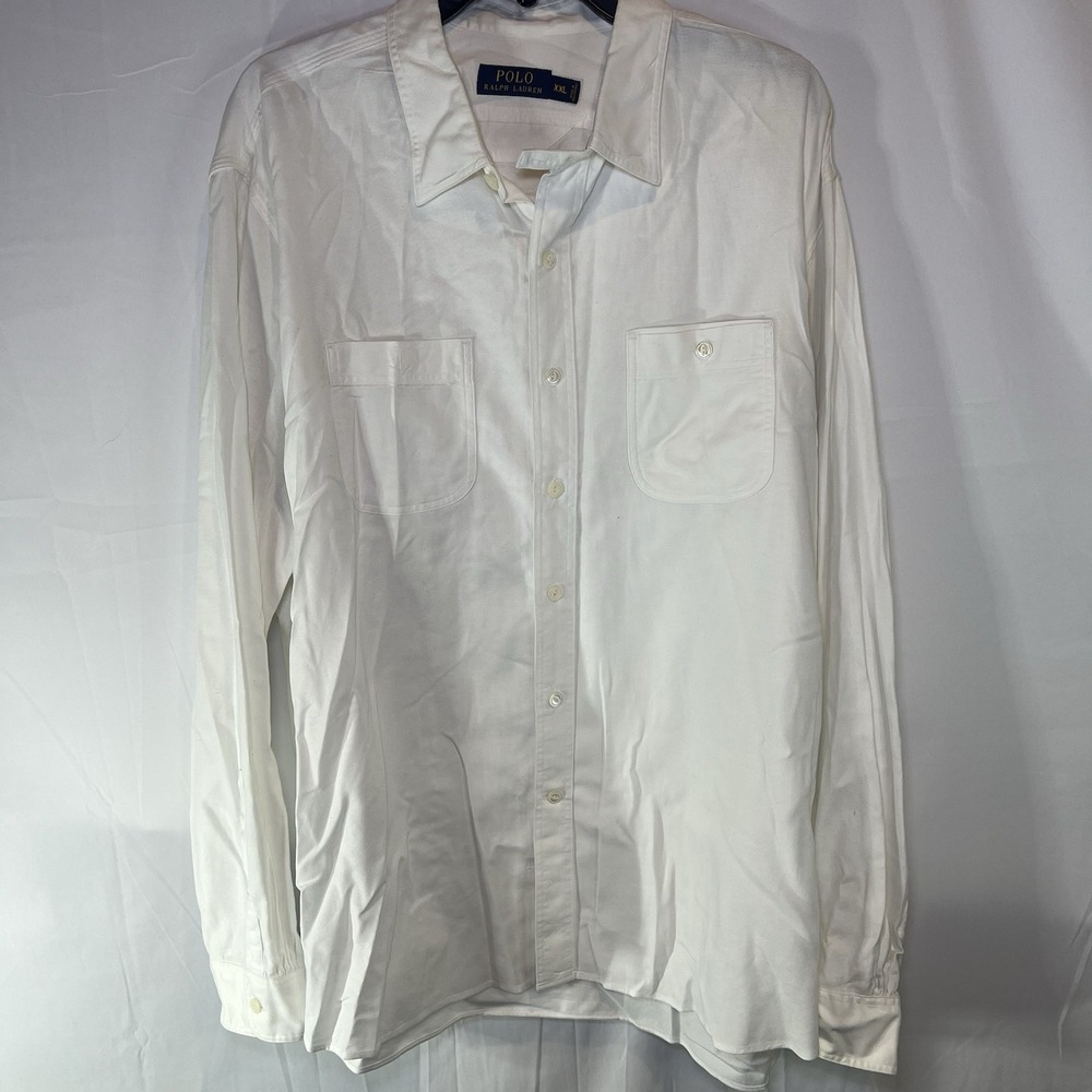 Polo Ralph Lauren XXL casual double breast pocket long sleeve button up shirt